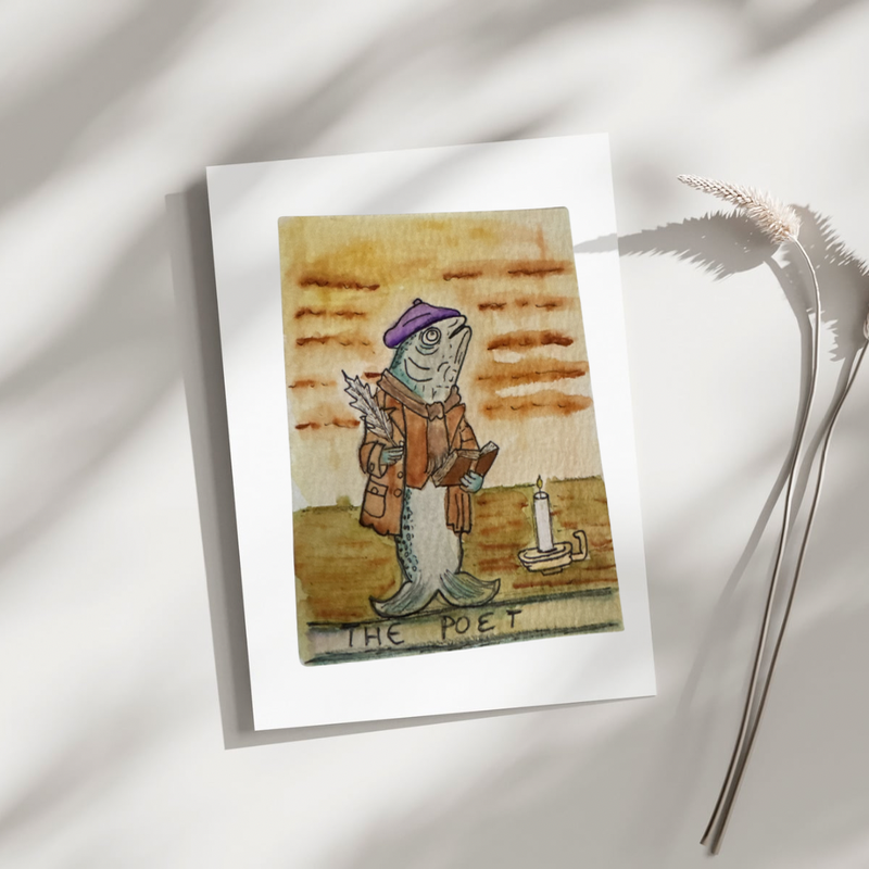 The Sardine Society aceo art card