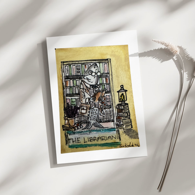 The Sardine Society aceo art card thumbnail 3