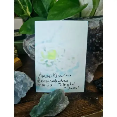 Life Is But A Dream - Original ACEO aceo art card thumbnail 2