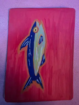 Bundle of Sardines ACEOs aceo art card thumbnail 2