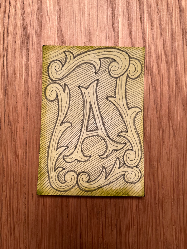 A is for everything aceo art card