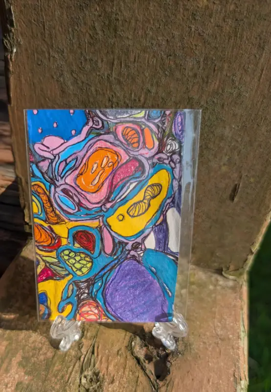 Cells aceo art card