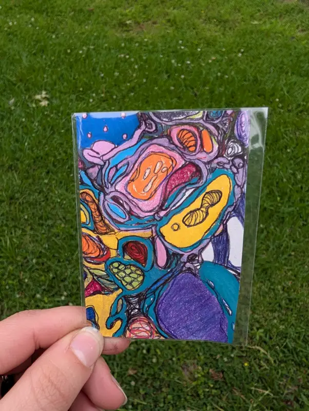 Cells aceo art card