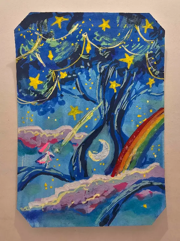 Wishing Tree aceo art card