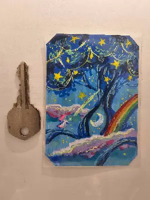 Wishing Tree aceo art card thumbnail 2
