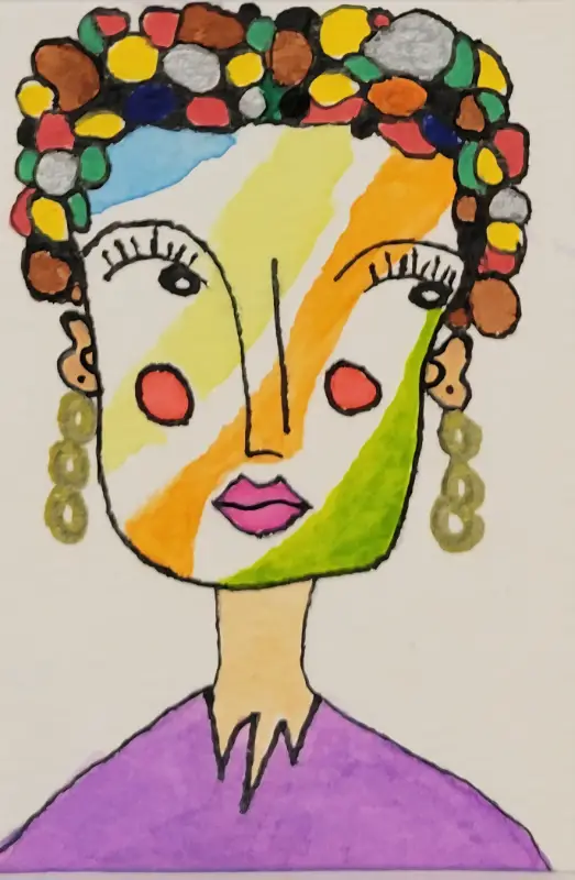 Lynn's Portrait aceo art card