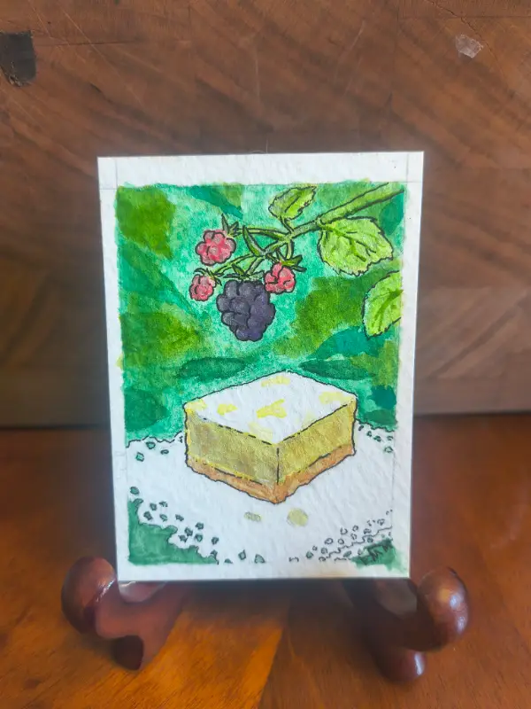 Lemon Bar aceo art card