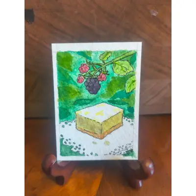 Lemon Bar aceo art card thumbnail 1