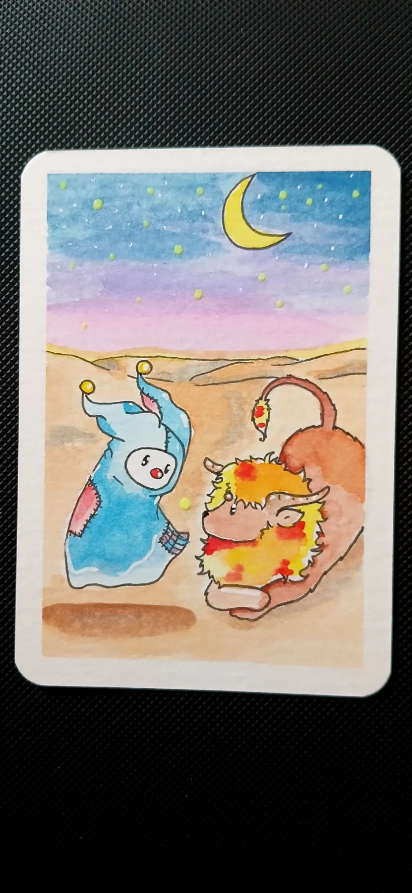 Jelly Jester Series #1 aceo art card
