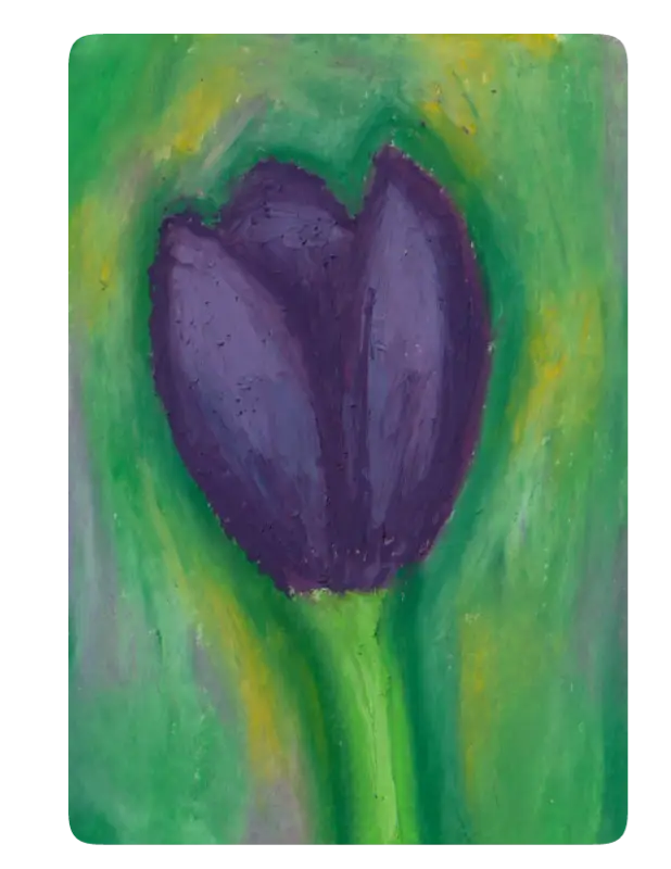 Tulip aceo art card
