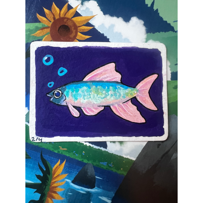 The Pale Chub aceo art card thumbnail 1
