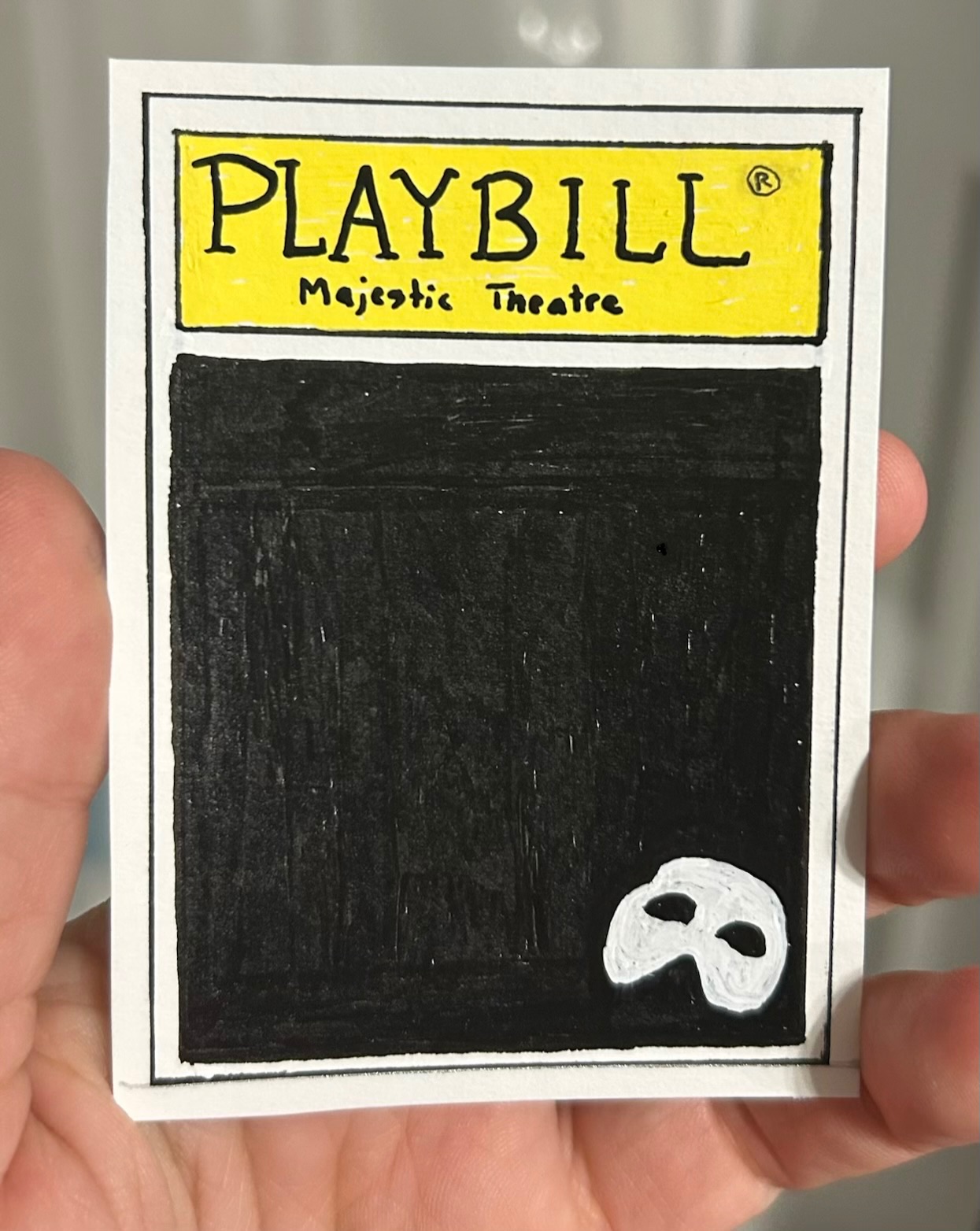 Playbill Series: The Phantom of the Opera aceo art card