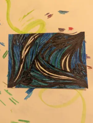 under water aceo art card thumbnail 2