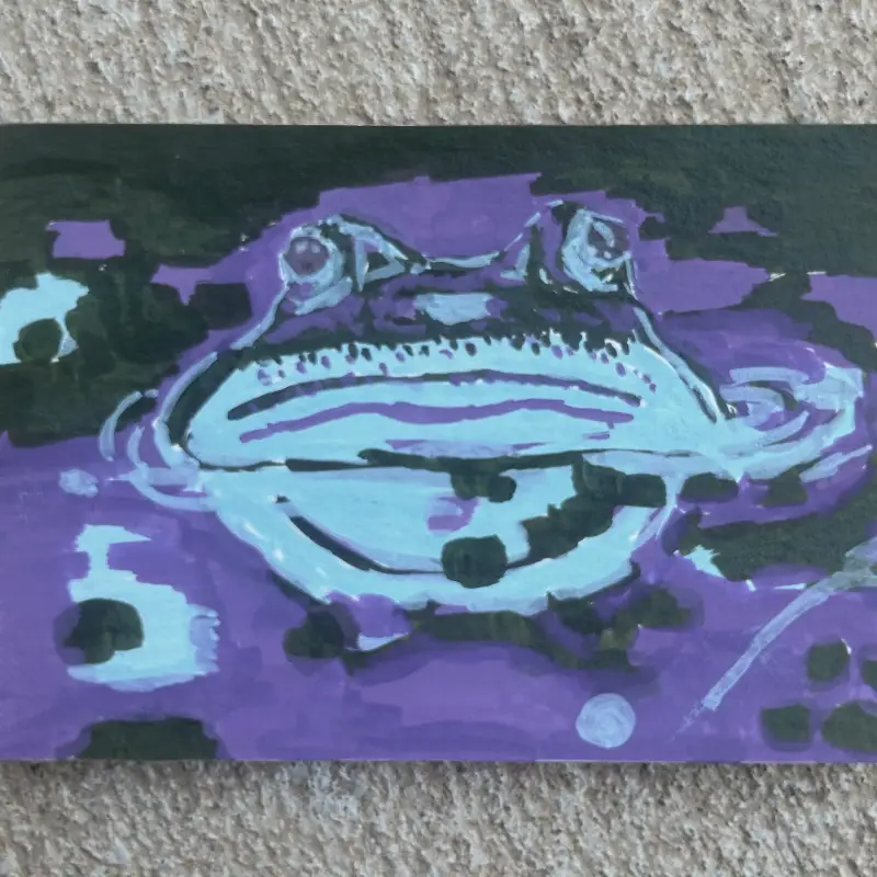 Riveting aceo art card