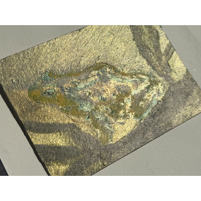 Wandering Frog (metallic) aceo art card thumbnail 2