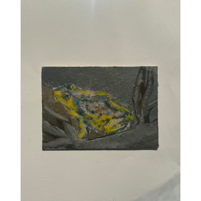 Wandering Frog (metallic) aceo art card thumbnail 1