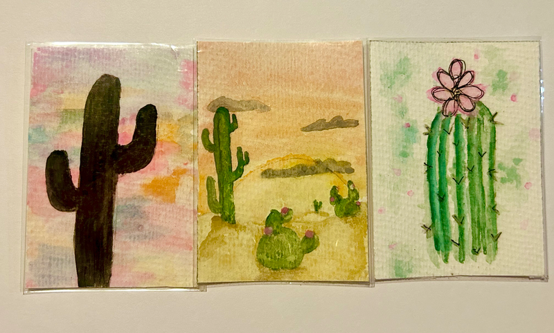 Desert Wanderers Collection aceo art card