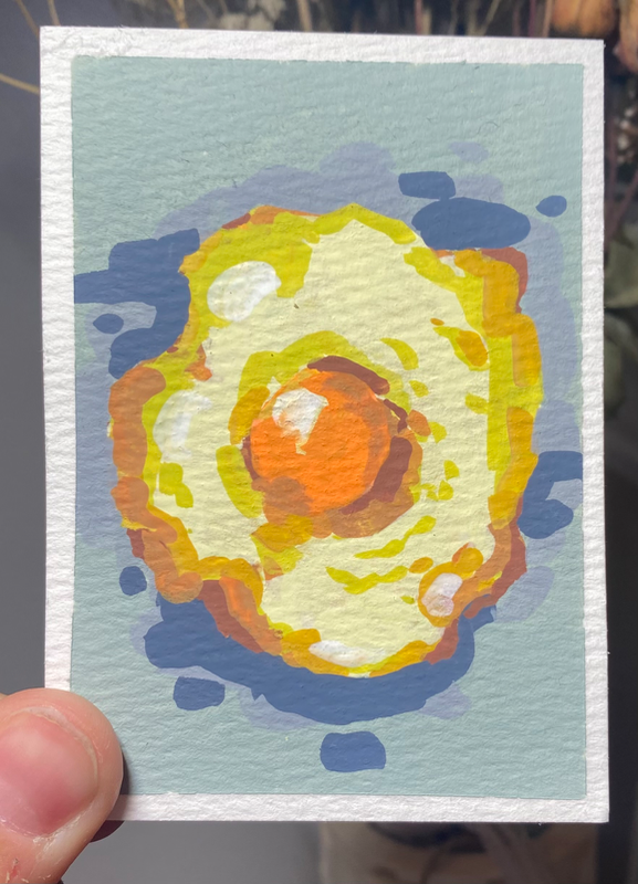 egg. aceo art card