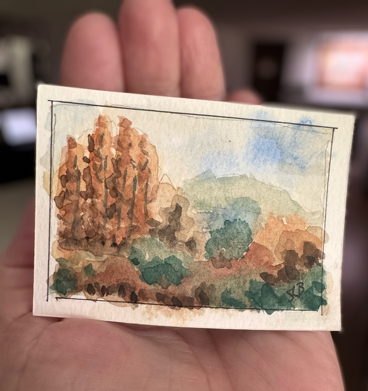 Lyons aceo art card