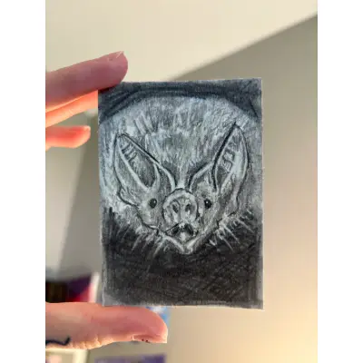 Batty aceo art card thumbnail 2