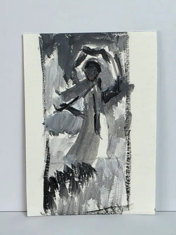 Old Masters Value Study - 3 aceo art card