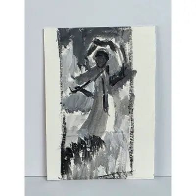 Old Masters Value Study - 3 aceo art card thumbnail 1