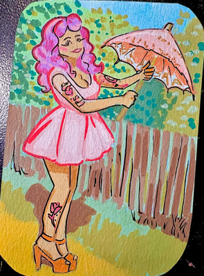 Pinkie Pie aceo art card thumbnail 1