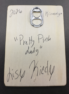 ACEO Original Kinusaiga “Pretty Pink Lady” aceo art card thumbnail 2