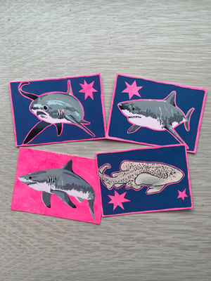 Leopard Shark (Series 3/4) aceo art card thumbnail 2