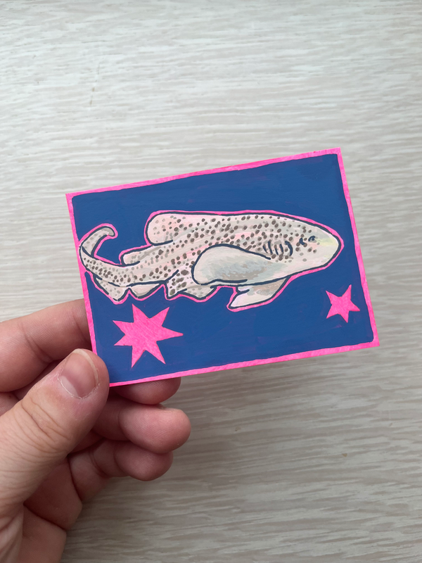 Leopard Shark (Series 3/4) aceo art card