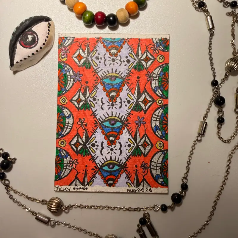 #4 aceo art card