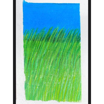 Grassy Field 1 aceo art card thumbnail 2