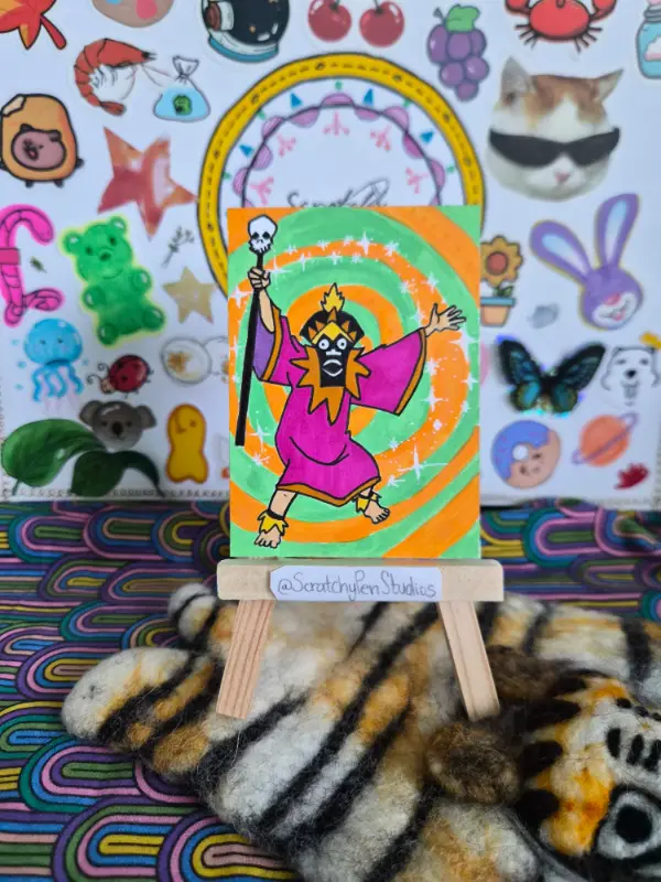 "Witch Doctor" Fan Art, Scooby-Doo aceo art card