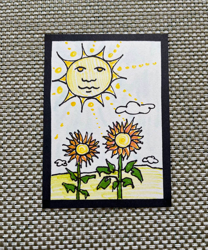 “Happy Day” aceo art card