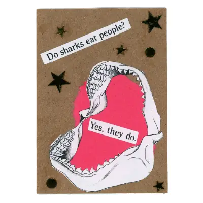 Do Sharks Eat People? aceo art card thumbnail 2