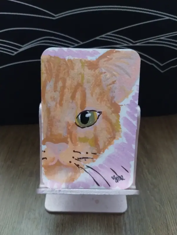 Cats series 3/8 aceo art card