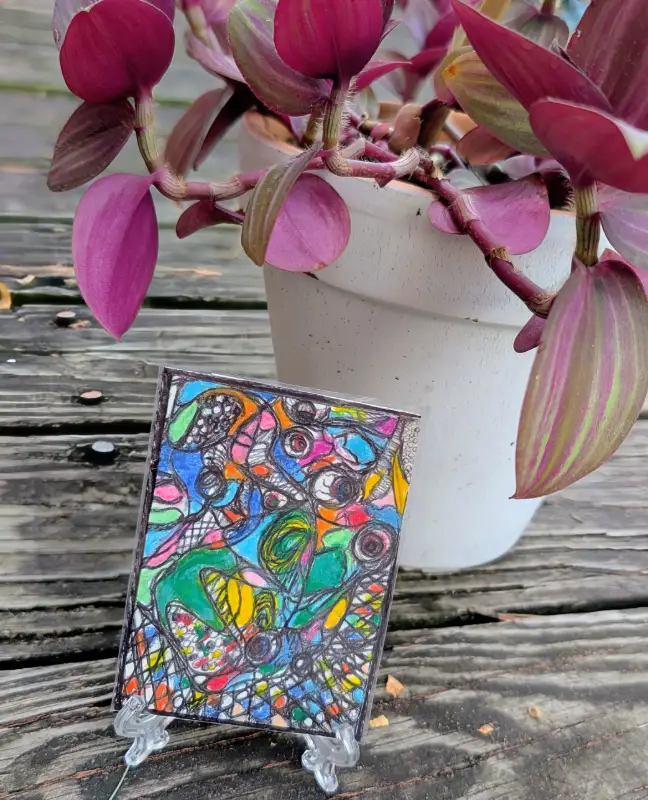 Always Watching aceo art card