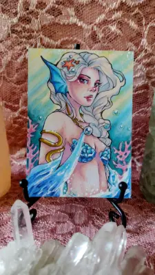 Where the Light Reaches aceo art card thumbnail 1
