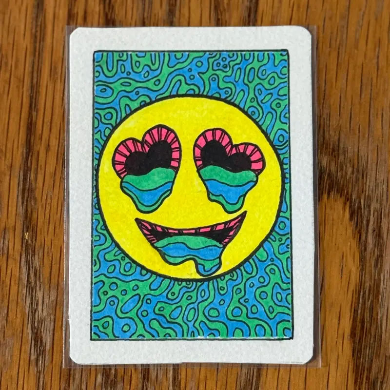 Gooey Goober #2 Goo-Goo Heart Eyes for You Original ACEO aceo art card