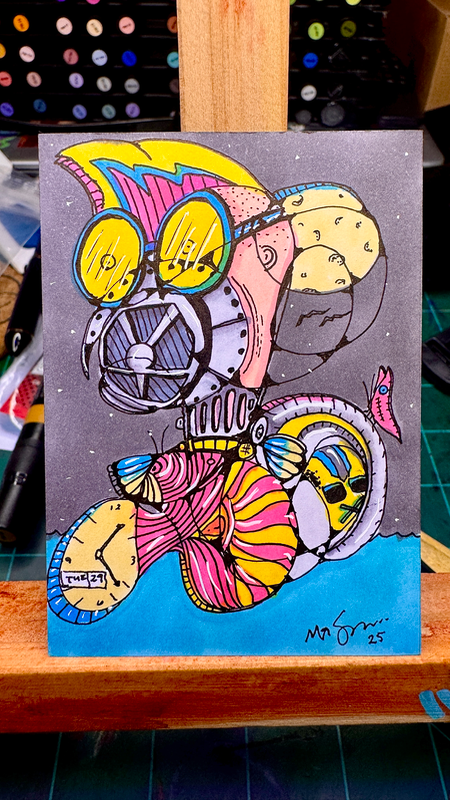 Metal Mouth aceo art card
