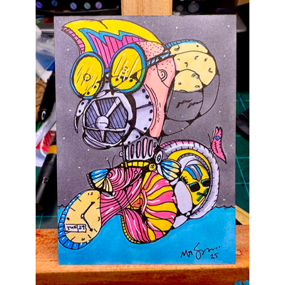 Metal Mouth aceo art card thumbnail 1