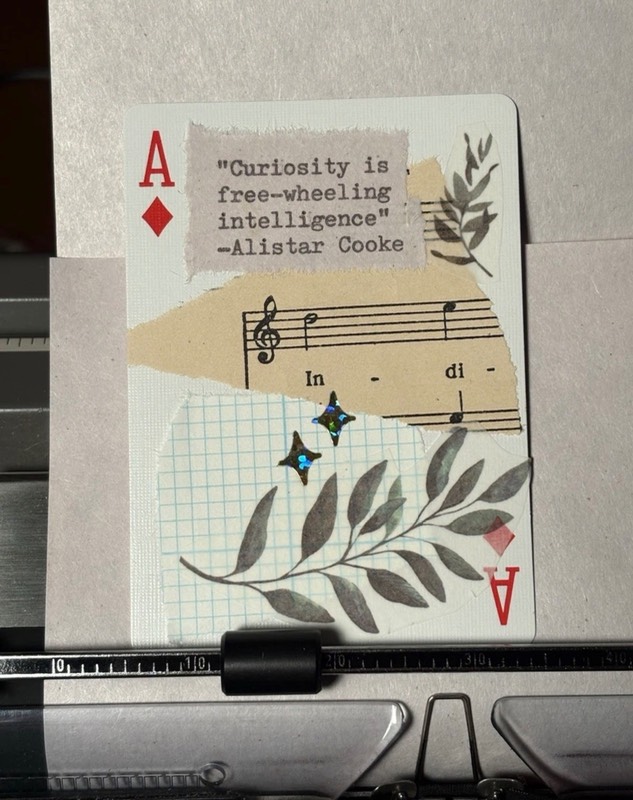 Plant Quote Card #228 by Mazerzine Allstar Cooke green aceo art card