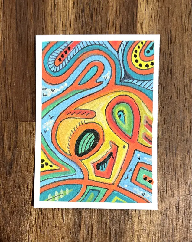 Hi-Dee-Ho aceo art card