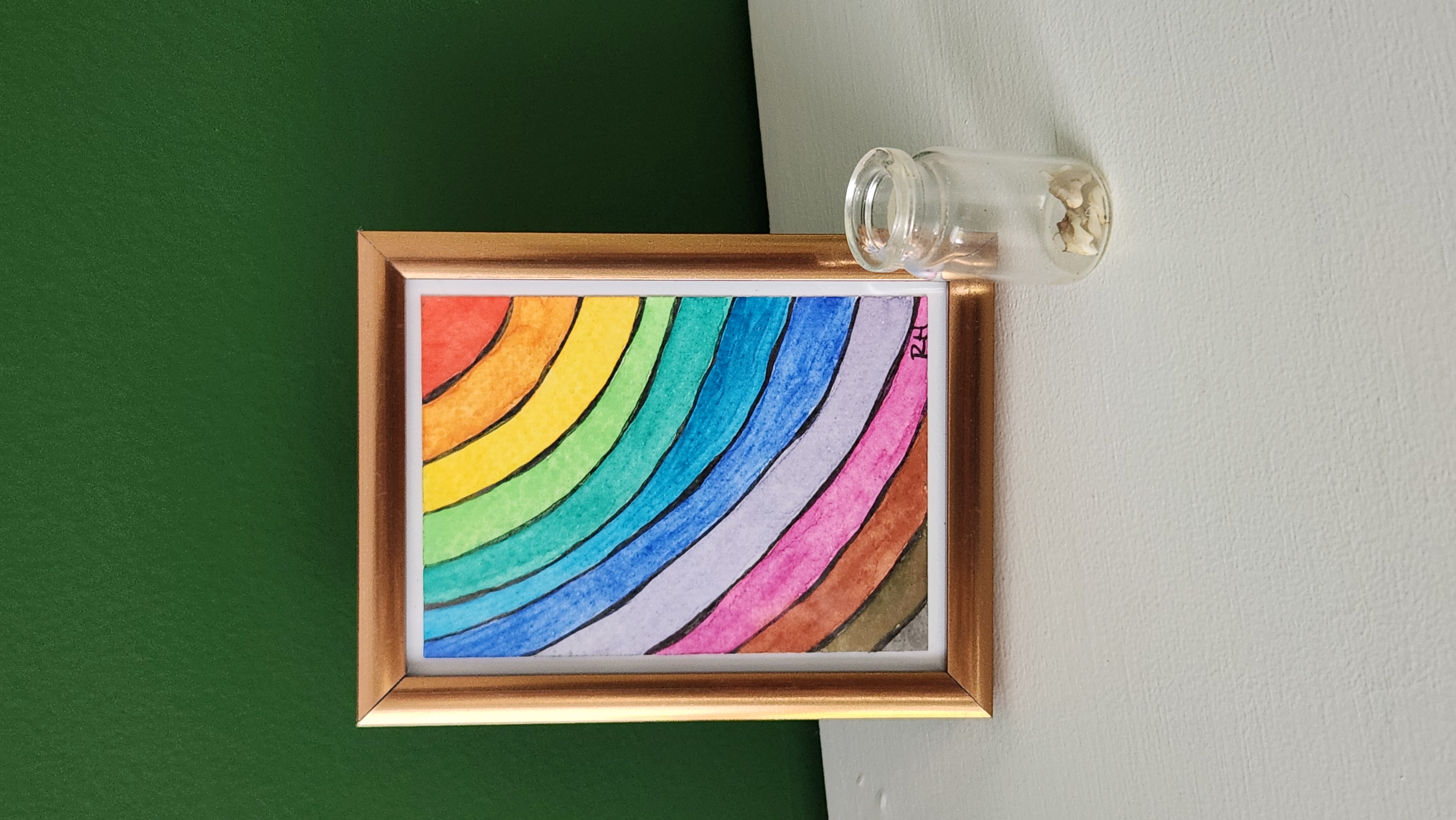 A Dash of Rainbow #3 aceo art card