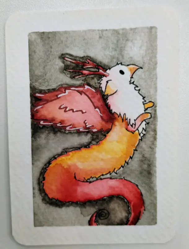 Griffin aceo art card