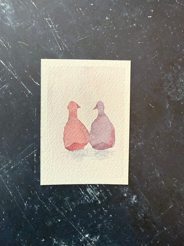He Said What? aceo art card