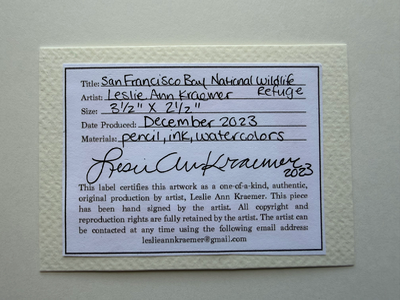 San Francisco Bay National Wildlife Refuge (2) aceo art card thumbnail 2