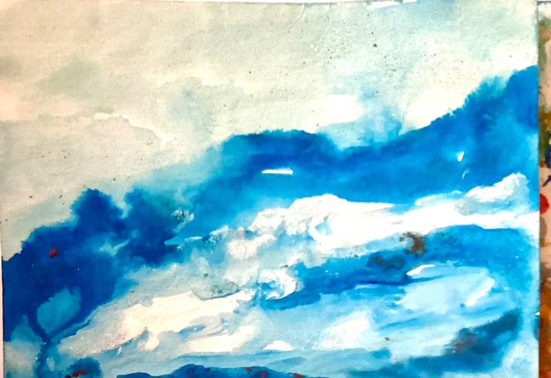 Misty Sea aceo art card