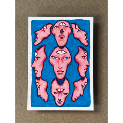 Visage aceo art card thumbnail 1