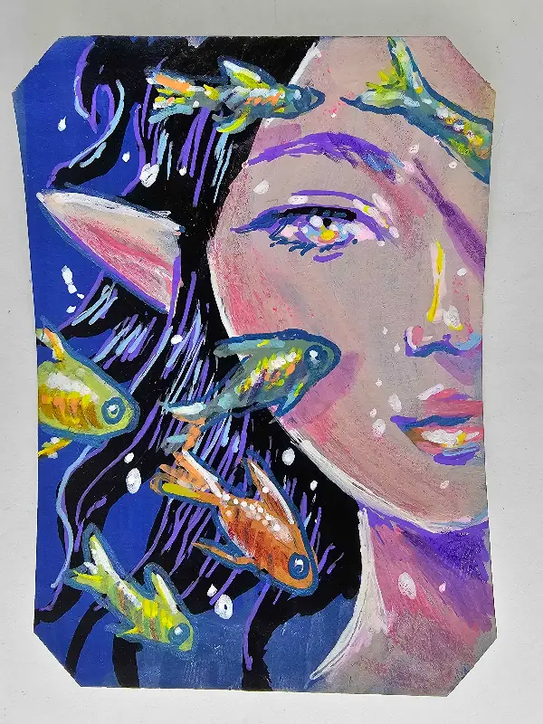 Passing School aceo art card